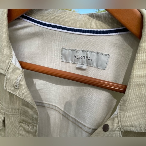Vintage Merona Beige Jean Jacket - Picture 4 of 7